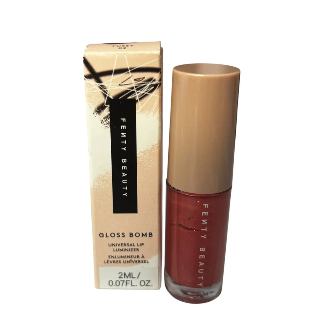 Fenty Beauty Gloss Bomb Universal Lip Luminizer Fu$$y 02 Mini Travel Size 2ml